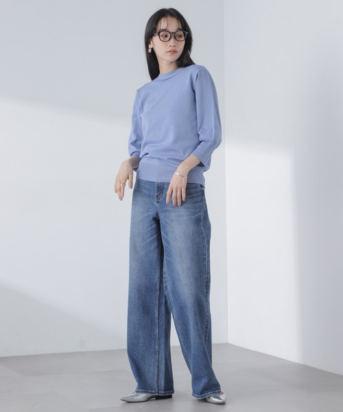 セール】前後2wayボータイ半袖サマーニット（ニット/セーター）｜NANO