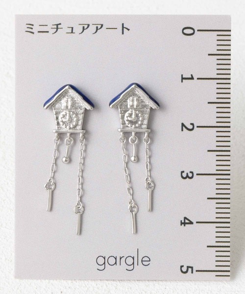 gargle（ガーグル）の「ふりこ時計モチーフ ピアス  【日本製】（ピアス（両耳用）・レディース・シルバー/ゴールド・FREE）」の8枚目の写真