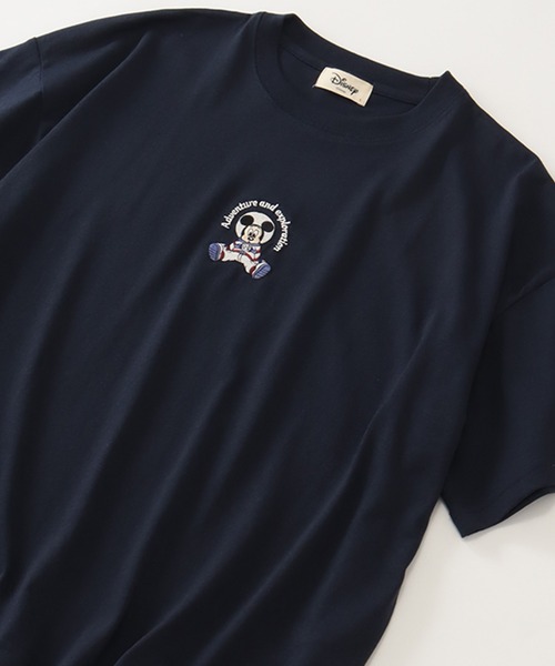 Disney(ディズニー)の「【Disney/ディズニー】アートワークデザイン ワイド半袖クルーネックTシャツ(Tシャツ/カットソー・レディース・ネイビー/グレー/イエロー/杢グレー・M/L)」の12枚目の写真