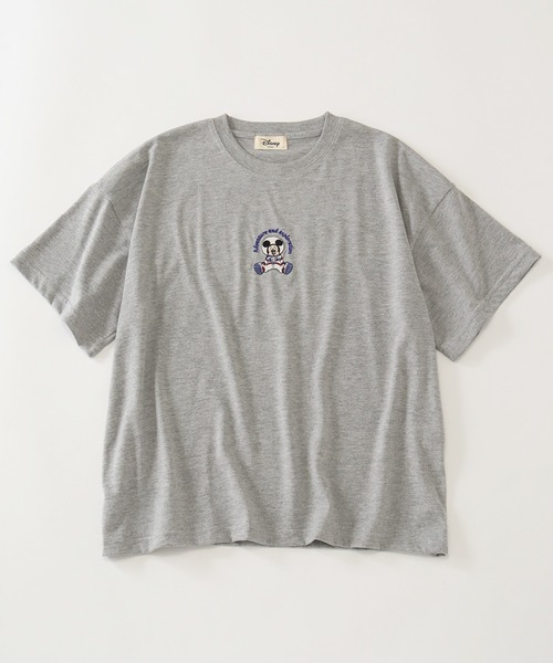 Disney(ディズニー)の「【Disney/ディズニー】アートワークデザイン ワイド半袖クルーネックTシャツ(Tシャツ/カットソー・レディース・ネイビー/グレー/イエロー/杢グレー・M/L)」の5枚目の写真