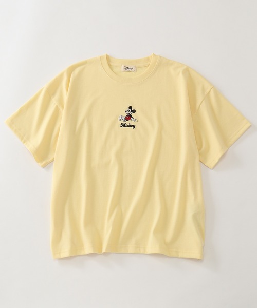 Disney(ディズニー)の「【Disney/ディズニー】アートワークデザイン ワイド半袖クルーネックTシャツ(Tシャツ/カットソー・レディース・ネイビー/グレー/イエロー/杢グレー・M/L)」の10枚目の写真