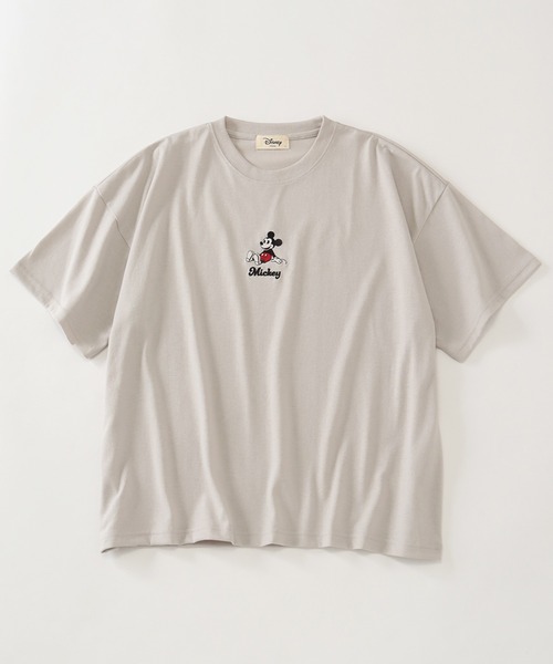 Disney(ディズニー)の「【Disney/ディズニー】アートワークデザイン ワイド半袖クルーネックTシャツ(Tシャツ/カットソー・レディース・ネイビー/グレー/イエロー/杢グレー・M/L)」の8枚目の写真