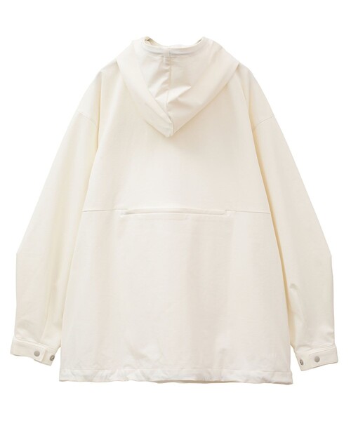 CLANE（クラネ）の「【CLANE/クラネ】PACKABLE RASH GUARD HALF ZIP TOPS/パッカブルラッシュガードハーフジップトップス（その他アウター・レディース・ホワイト/ブラック・1）」の4枚目の写真