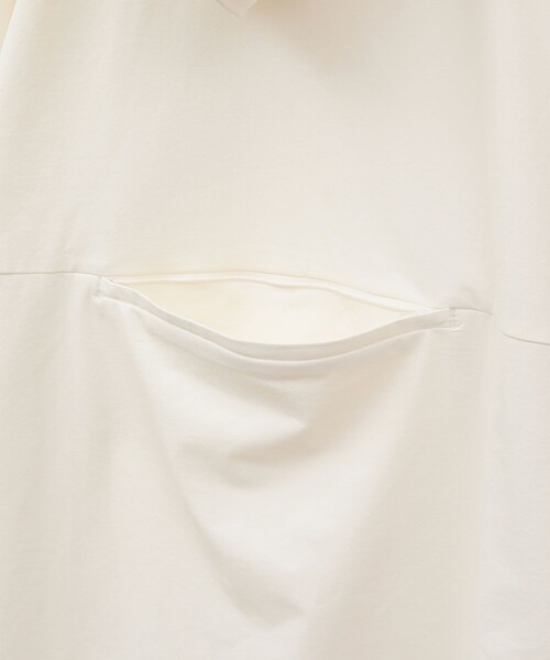 CLANE（クラネ）の「【CLANE/クラネ】PACKABLE RASH GUARD HALF ZIP TOPS/パッカブルラッシュガードハーフジップトップス（その他アウター・レディース・ホワイト/ブラック・1）」の8枚目の写真