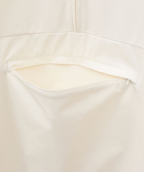 CLANE（クラネ）の「【CLANE/クラネ】PACKABLE RASH GUARD HALF ZIP TOPS/パッカブルラッシュガードハーフジップトップス（その他アウター・レディース・ホワイト/ブラック・1）」の9枚目の写真