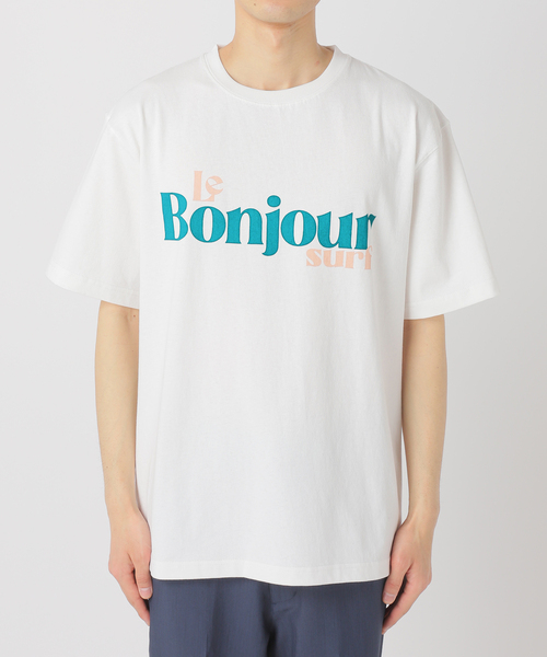 417 EDIFICE（フォーワンセブンエディフィス）の「LE BONJOUR SURF 417別注 LOGO tee（Tシャツ/カットソー・メンズ・ブラック/ホワイト/ベージュ・MEDIUM/LARGE）」の10枚目の写真