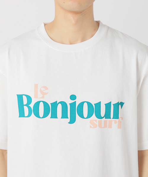 417 EDIFICE（フォーワンセブンエディフィス）の「LE BONJOUR SURF 417別注 LOGO tee（Tシャツ/カットソー・メンズ・ブラック/ホワイト/ベージュ・MEDIUM/LARGE）」の14枚目の写真