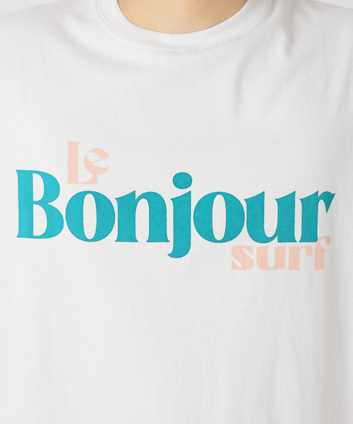 417 EDIFICE（フォーワンセブンエディフィス）の「LE BONJOUR SURF 417別注 LOGO tee（Tシャツ/カットソー・メンズ・ブラック/ホワイト/ベージュ・MEDIUM/LARGE）」の18枚目の写真