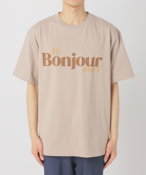 417 EDIFICE（フォーワンセブンエディフィス）の「LE BONJOUR SURF 417別注 LOGO tee（Tシャツ/カットソー・メンズ・ブラック/ホワイト/ベージュ・MEDIUM/LARGE）」の21枚目の写真