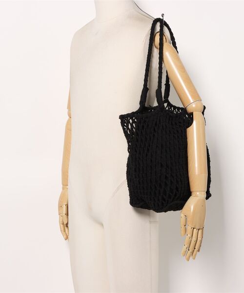 Vincent Pradier（ヴァンサンプラディエ）の「(VINCENT PRADIER)巾着袋付きメッシュトートバッグ（トートバッグ・レディース・ブラック/ホワイト・FREE）」の15枚目の写真