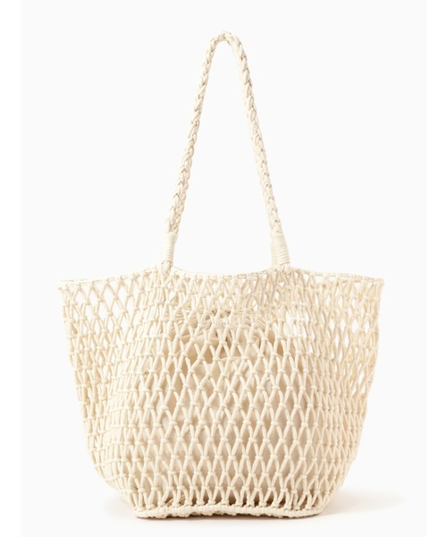 Vincent Pradier（ヴァンサンプラディエ）の「(VINCENT PRADIER)巾着袋付きメッシュトートバッグ（トートバッグ・レディース・ブラック/ホワイト・FREE）」の3枚目の写真