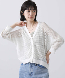 ＣメッシュドルマンＶネックカーディガン