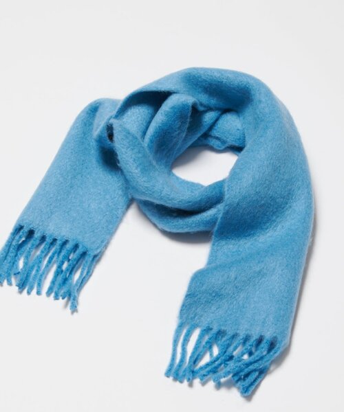 Lui's（ルイス）の「カラーブークレーマフラー（マフラー・レディース・ブルー/イエロー/ブラック・FREE）」の14枚目の写真