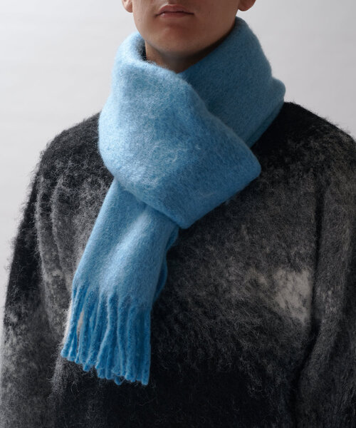 Lui's（ルイス）の「カラーブークレーマフラー（マフラー・レディース・ブルー/イエロー/ブラック・FREE）」の13枚目の写真