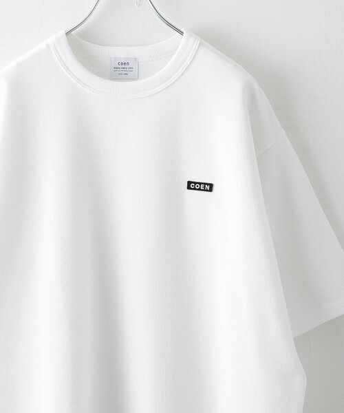 coen(コーエン)の「コーエンロゴワッペンTシャツ(Tシャツ/カットソー・メンズ・ホワイト/ダークグレー/ブラック・S/M/L/XL)」の1枚目の写真