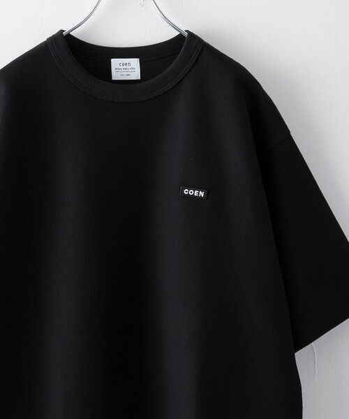 coen(コーエン)の「コーエンロゴワッペンTシャツ(Tシャツ/カットソー・メンズ・ホワイト/ダークグレー/ブラック・S/M/L/XL)」の2枚目の写真