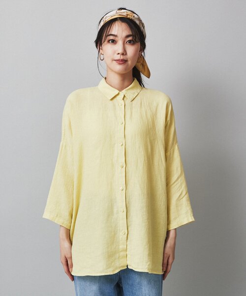 美品 アンタイトル UNTITLED×Safilinリネン100%シャツ 美品 アンタイトル UNTITLED×Safilinリネン100%シャツ
