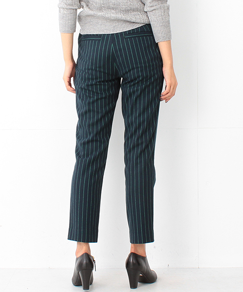BEAMS LIGHTS Women's（ビームスライツ ウィメンズ）の「BEAMS LIGHTS / ウォッシャブル ベルト付ストライプパンツ（その他パンツ・レディース・グレー/ブラック/ネイビー・36/40/38）」の22枚目の写真
