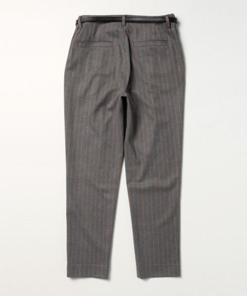 BEAMS LIGHTS Women's（ビームスライツ ウィメンズ）の「BEAMS LIGHTS / ウォッシャブル ベルト付ストライプパンツ（その他パンツ・レディース・グレー/ブラック/ネイビー・36/40/38）」の14枚目の写真