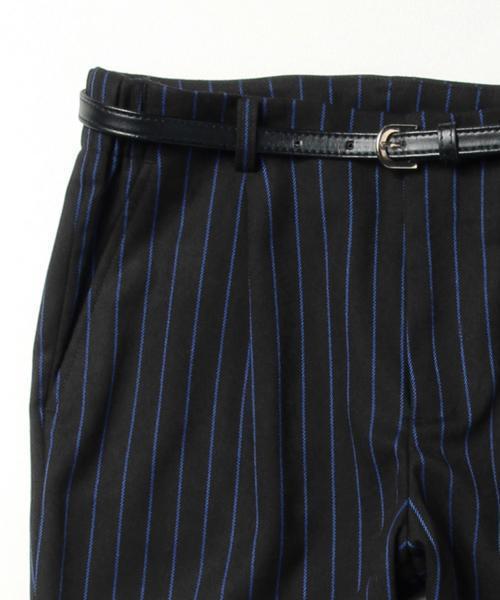 BEAMS LIGHTS Women's（ビームスライツ ウィメンズ）の「BEAMS LIGHTS / ウォッシャブル ベルト付ストライプパンツ（その他パンツ・レディース・グレー/ブラック/ネイビー・36/40/38）」の16枚目の写真