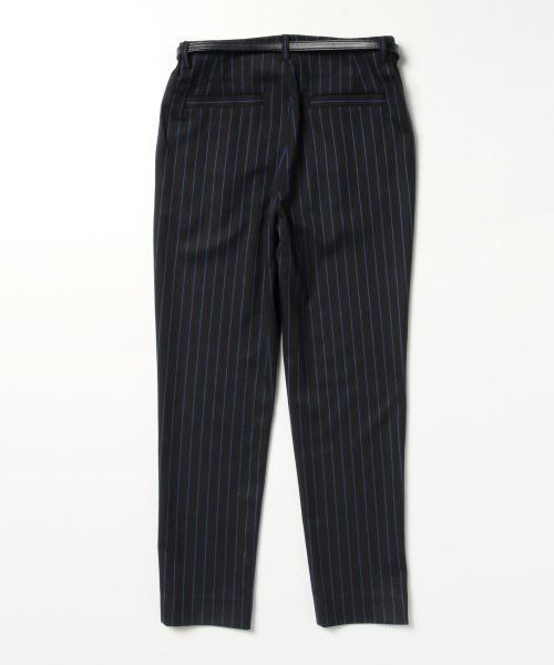 BEAMS LIGHTS Women's（ビームスライツ ウィメンズ）の「BEAMS LIGHTS / ウォッシャブル ベルト付ストライプパンツ（その他パンツ・レディース・グレー/ブラック/ネイビー・36/40/38）」の18枚目の写真