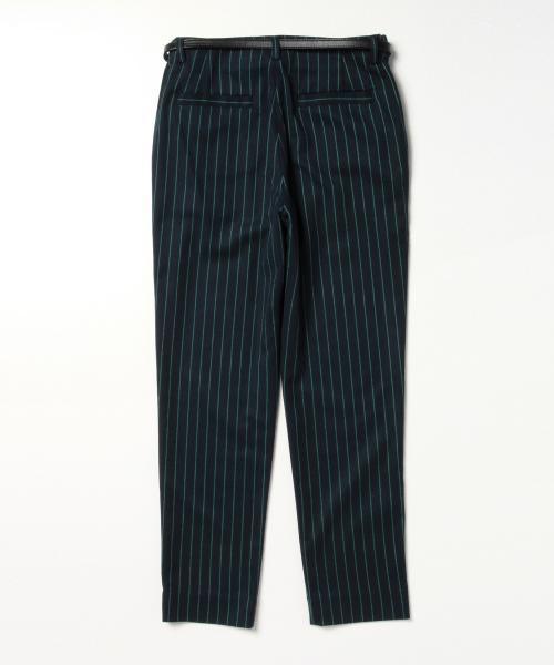 BEAMS LIGHTS Women's（ビームスライツ ウィメンズ）の「BEAMS LIGHTS / ウォッシャブル ベルト付ストライプパンツ（その他パンツ・レディース・グレー/ブラック/ネイビー・36/40/38）」の12枚目の写真