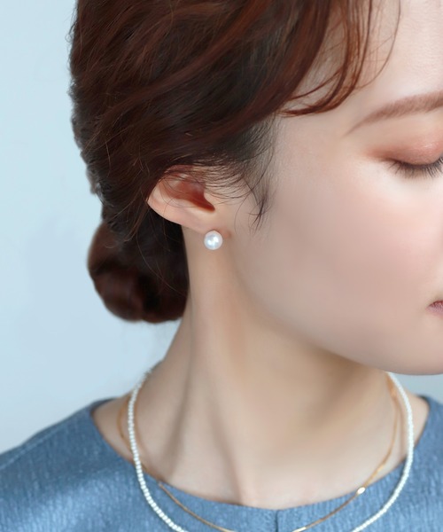 ANEMONE(アネモネ)の「ミニパールピアス(ピアス(両耳用)・レディース・ホワイト・FREE)」の1枚目の写真