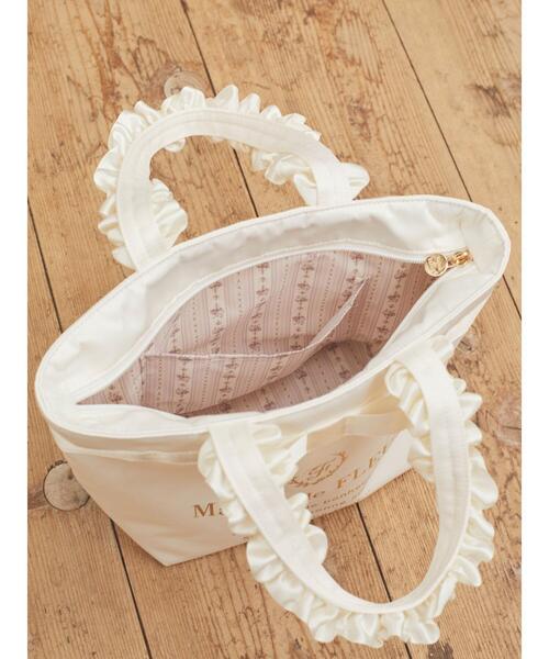 Maison de FLEUR（メゾンドフルール）の「ブランドロゴフリルハンドルトートSバッグ（トートバッグ・レディース・アイボリー/ピンクベージュ/ブラック・FREE）」の15枚目の写真