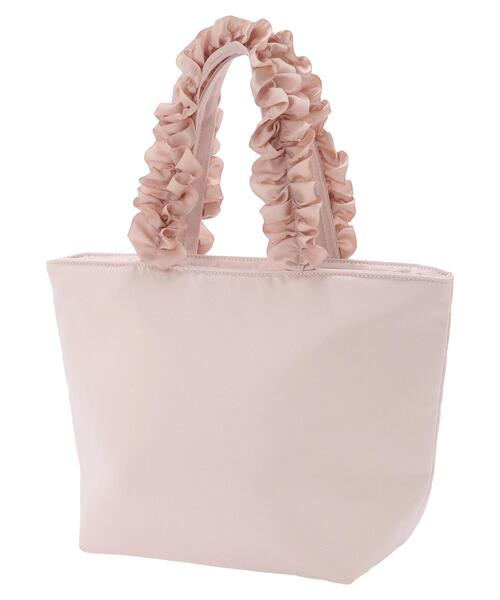 Maison de FLEUR（メゾンドフルール）の「ブランドロゴフリルハンドルトートSバッグ（トートバッグ・レディース・アイボリー/ピンクベージュ/ブラック・FREE）」の10枚目の写真