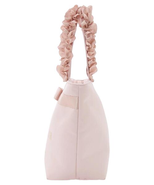 Maison de FLEUR（メゾンドフルール）の「ブランドロゴフリルハンドルトートSバッグ（トートバッグ・レディース・アイボリー/ピンクベージュ/ブラック・FREE）」の9枚目の写真