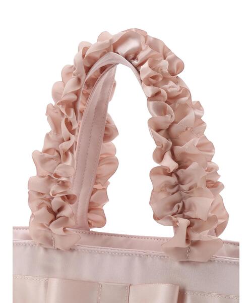 Maison de FLEUR（メゾンドフルール）の「ブランドロゴフリルハンドルトートSバッグ（トートバッグ・レディース・アイボリー/ピンクベージュ/ブラック・FREE）」の8枚目の写真