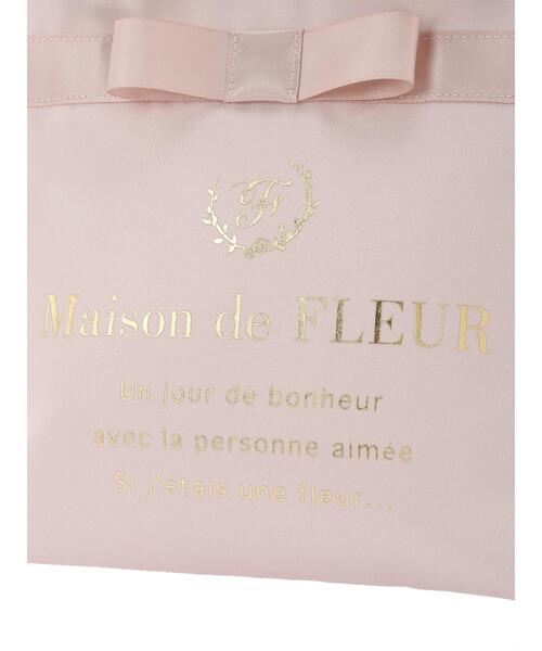 Maison de FLEUR（メゾンドフルール）の「ブランドロゴフリルハンドルトートSバッグ（トートバッグ・レディース・アイボリー/ピンクベージュ/ブラック・FREE）」の7枚目の写真