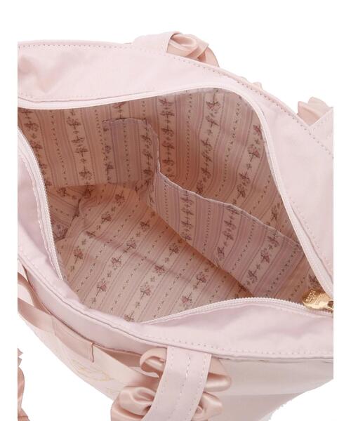 Maison de FLEUR（メゾンドフルール）の「ブランドロゴフリルハンドルトートSバッグ（トートバッグ・レディース・アイボリー/ピンクベージュ/ブラック・FREE）」の14枚目の写真