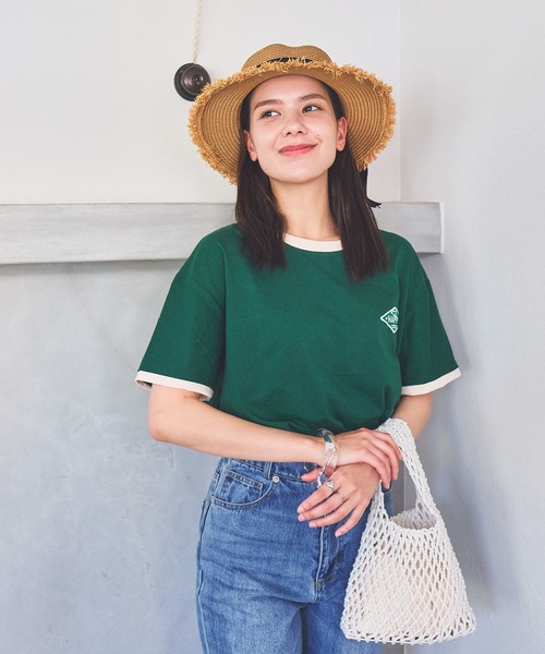 Teem Store（チームストア）の「ワンポイント リンガー Tシャツ（Tシャツ/カットソー・レディース・グリーン・2XL/XL）」の3枚目の写真