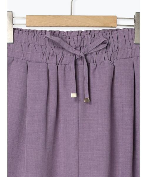 Samansa Mos2 blue（サマンサモスモスブルー）の「リネンタッチイージーパンツ（その他パンツ・レディース・チャコールグレー/カーキ/パープル・F）」の22枚目の写真