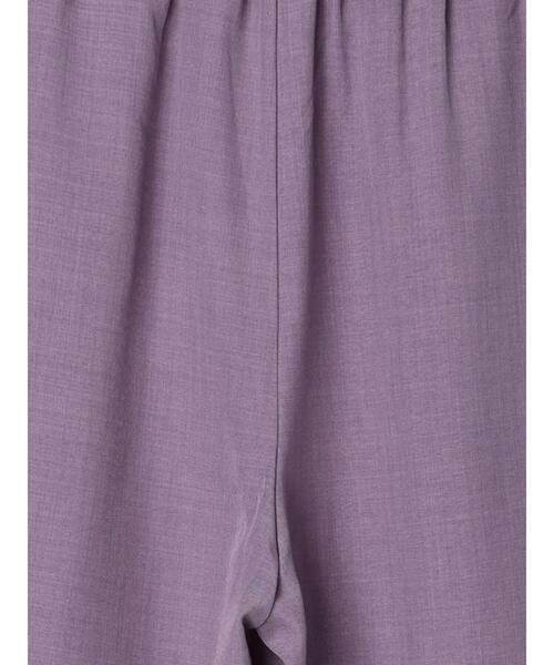 Samansa Mos2 blue（サマンサモスモスブルー）の「リネンタッチイージーパンツ（その他パンツ・レディース・チャコールグレー/カーキ/パープル・F）」の18枚目の写真