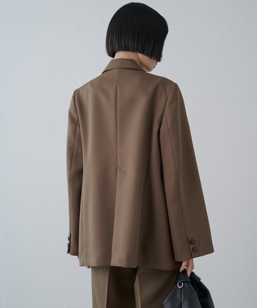 オケージョン◎ 】2WAYスリーブストレッチツイルオーバーダブル