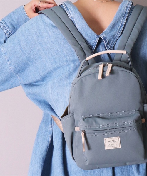 anello(アネロ)の「(LF)【anello】5ポケット ハンドル付き ミニ リュック(バックパック/リュック・レディース・ブラック/グレー/ブルーグレー/ベージュ・ONE SIZE)」の3枚目の写真