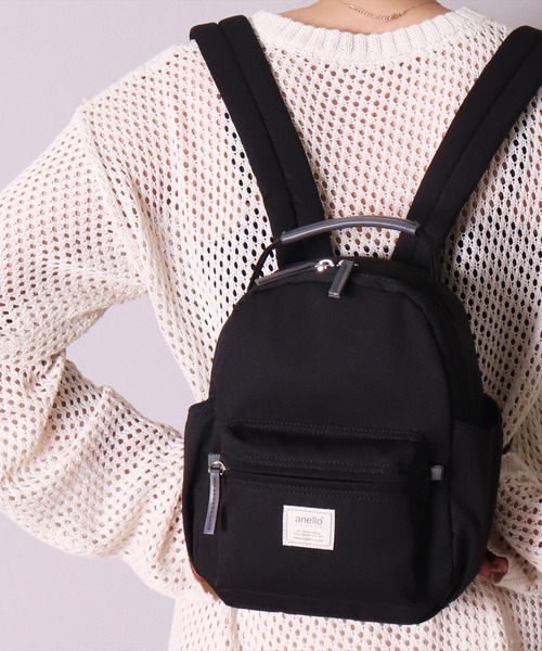 anello(アネロ)の「(LF)【anello】5ポケット ハンドル付き ミニ リュック(バックパック/リュック・レディース・ブラック/グレー/ブルーグレー/ベージュ・ONE SIZE)」の1枚目の写真