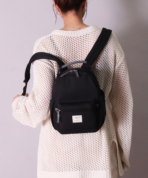 anello(アネロ)の「(LF)【anello】5ポケット ハンドル付き ミニ リュック(バックパック/リュック・レディース・ブラック/グレー/ブルーグレー/ベージュ・ONE SIZE)」の9枚目の写真