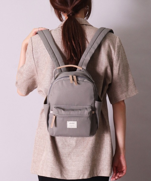 anello(アネロ)の「(LF)【anello】5ポケット ハンドル付き ミニ リュック(バックパック/リュック・レディース・ブラック/グレー/ブルーグレー/ベージュ・ONE SIZE)」の7枚目の写真