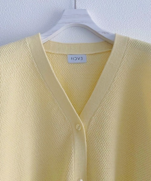 HCAE（エイチシーエーイー）の「HCAE カラーブロックニットカーディガン（カーディガン/ボレロ・レディース・ホワイト/ブラック/グレー・FREE）」の15枚目の写真