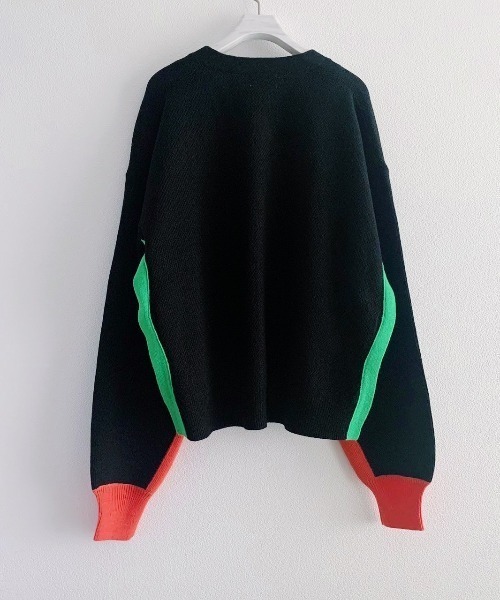 HCAE（エイチシーエーイー）の「HCAE カラーブロックニットカーディガン（カーディガン/ボレロ・レディース・ホワイト/ブラック/グレー・FREE）」の20枚目の写真