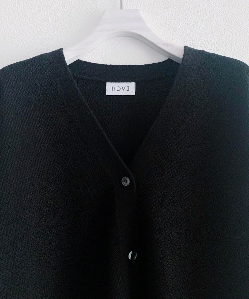 HCAE（エイチシーエーイー）の「HCAE カラーブロックニットカーディガン（カーディガン/ボレロ・レディース・ホワイト/ブラック/グレー・FREE）」の21枚目の写真
