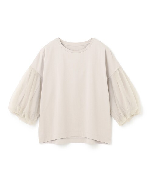 UNFILO(アンフィーロ)の「チュールレイヤード Tシャツ(Tシャツ/カットソー・レディース・ブラック系/カーキ系/ベージュ系・X-LARGE)」の13枚目の写真