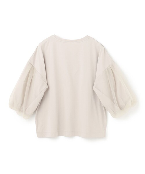 UNFILO(アンフィーロ)の「チュールレイヤード Tシャツ(Tシャツ/カットソー・レディース・ブラック系/カーキ系/ベージュ系・X-LARGE)」の15枚目の写真