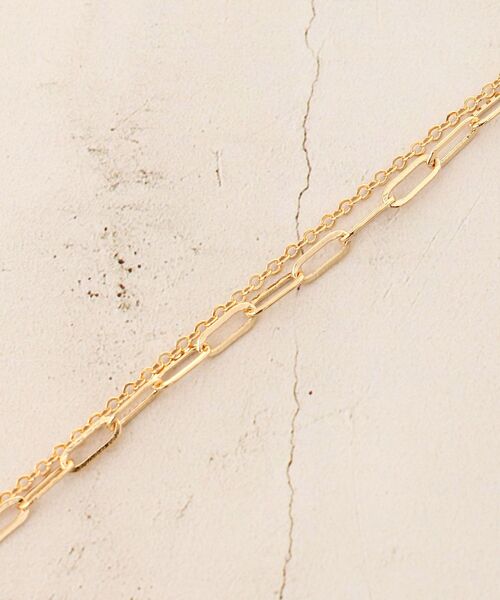 le.coeur blanc（ルクールブラン）の「【飯豊まりえさん着用】2連チェーンコインネックレス（ネックレス・レディース・ゴールド・FREE）」の2枚目の写真