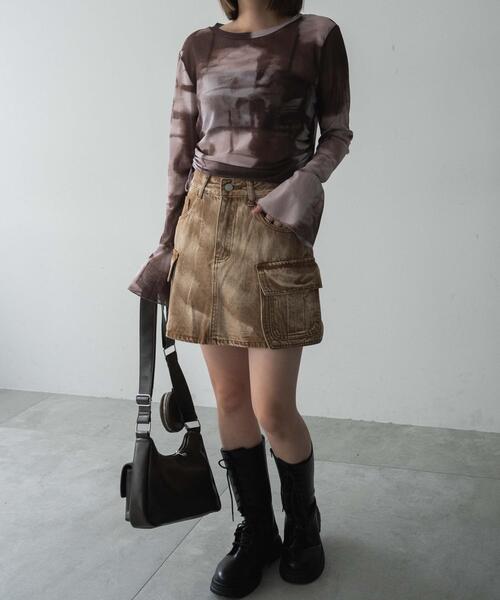 dispark（ディスパーク）の「DISPARK/サイドギャザープリントロンT（Tシャツ/カットソー・レディース・その他1/その他4/その他3/その他2・FREE）」の18枚目の写真