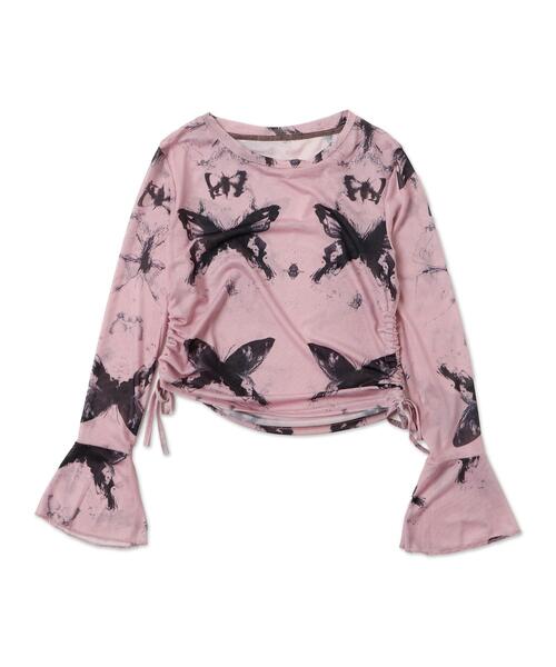 dispark（ディスパーク）の「DISPARK/サイドギャザープリントロンT（Tシャツ/カットソー・レディース・その他1/その他4/その他3/その他2・FREE）」の7枚目の写真