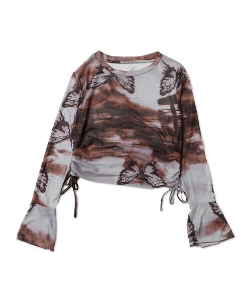 dispark（ディスパーク）の「DISPARK/サイドギャザープリントロンT（Tシャツ/カットソー・レディース・その他1/その他4/その他3/その他2・FREE）」の8枚目の写真